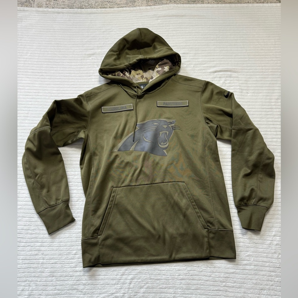 NFL Nike Olive Hoodie with Panther Logo